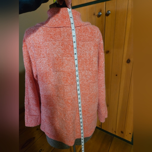 Bright pink/coral Zara sweater - Picture 5 of 7